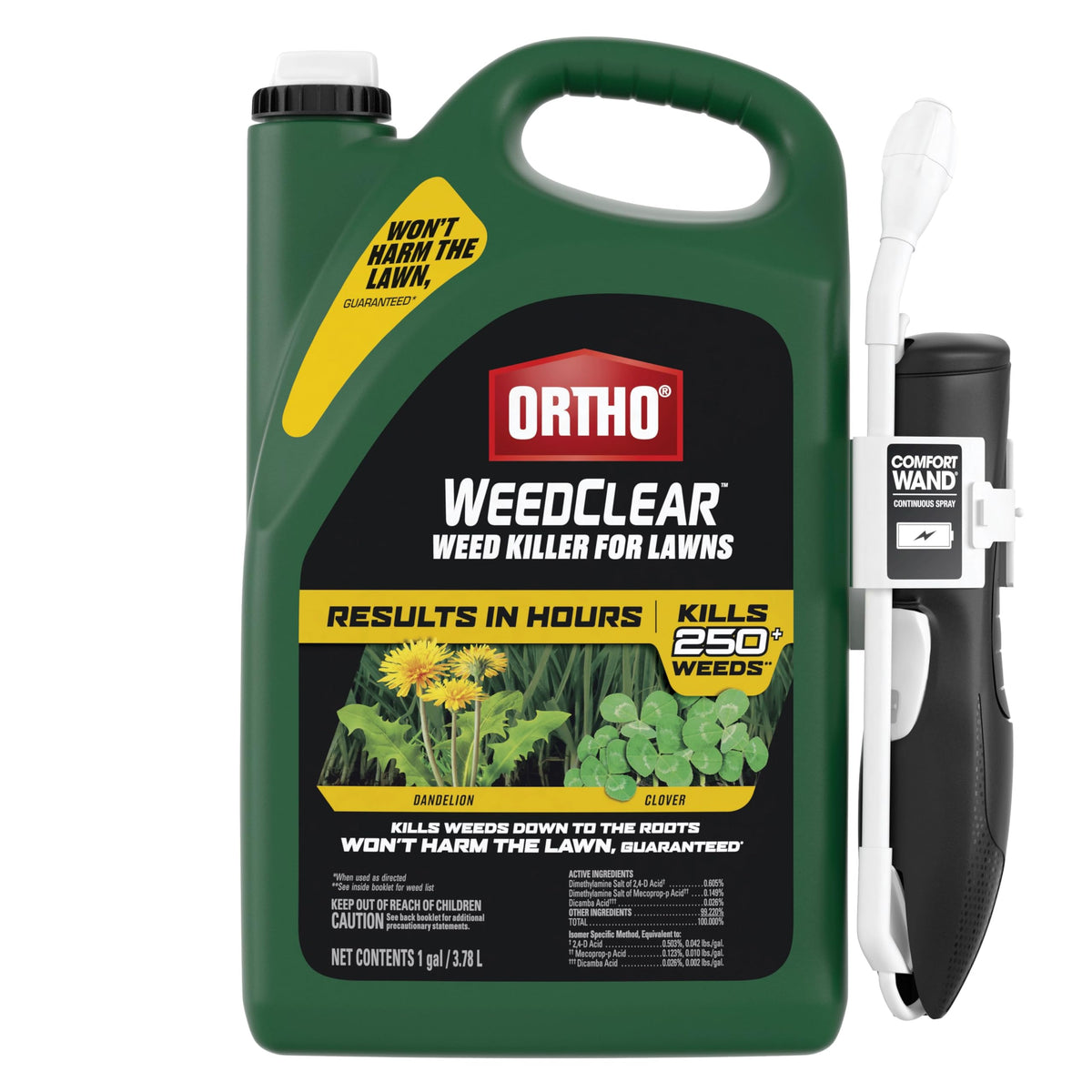 Ortho WeedClear Weed Killer for Lawns with Comfort Wand, 1 gal. L321
