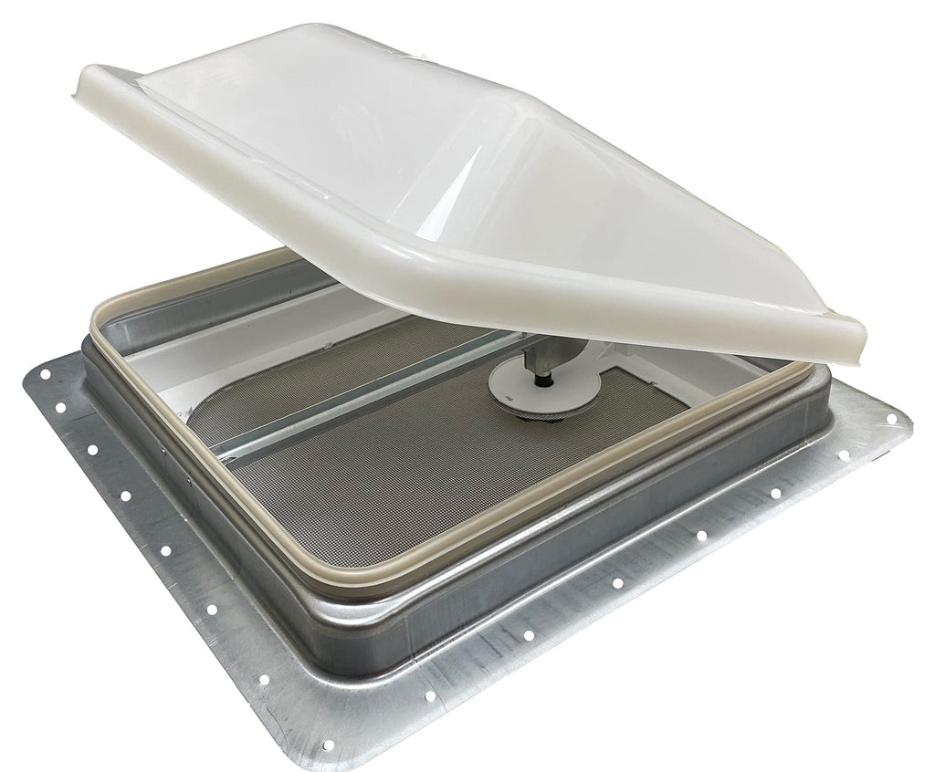 14" RV Roof Vent White Lid Non-Powered D98434