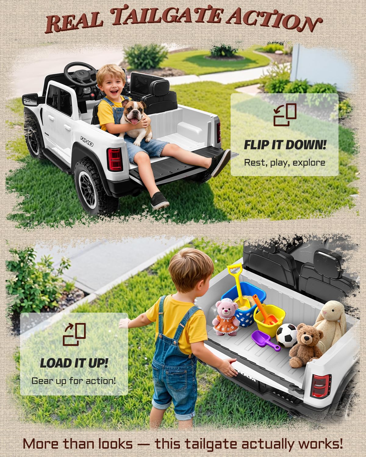 2 Seater Electric Car for Kids with Remote Control N89690