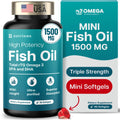 1500mg Omega 3 Fish Oil Softgels with EPA & DHA, 90 Softgels F3249