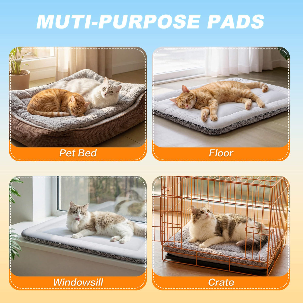 Self Warming Reversible Cat Bed Gray 18 x 24 Inches G3679
