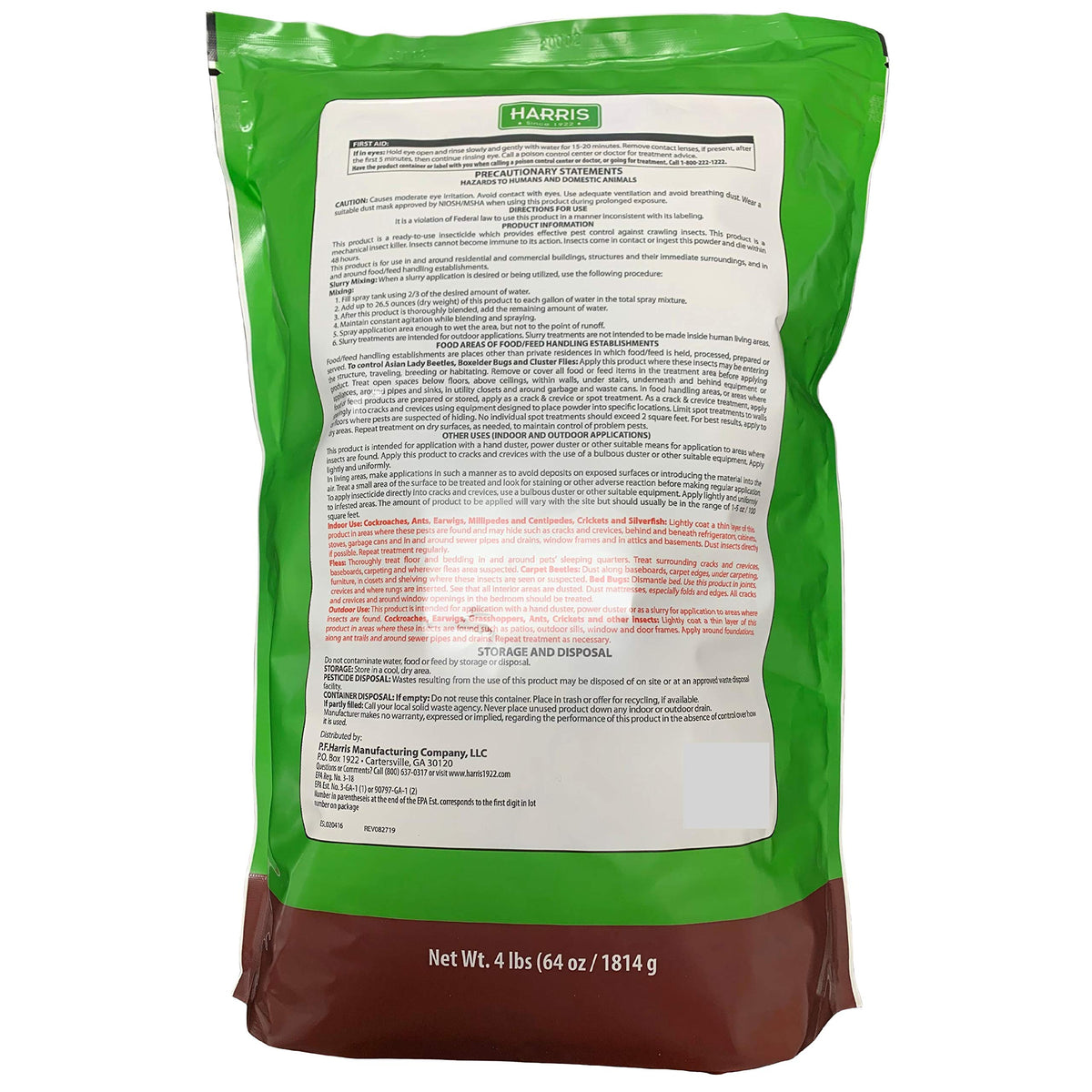 Diatomaceous Earth Crawling Insect Killer 4lb J2476
