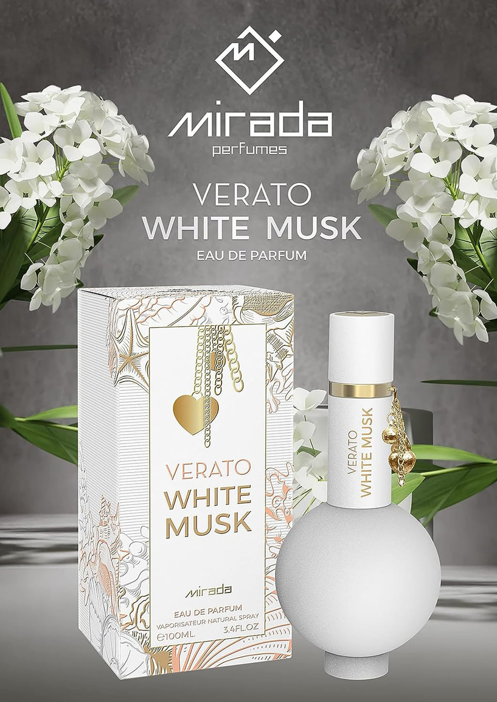White Musk Eau de Parfum Spray 3.4 FL. Oz X42328