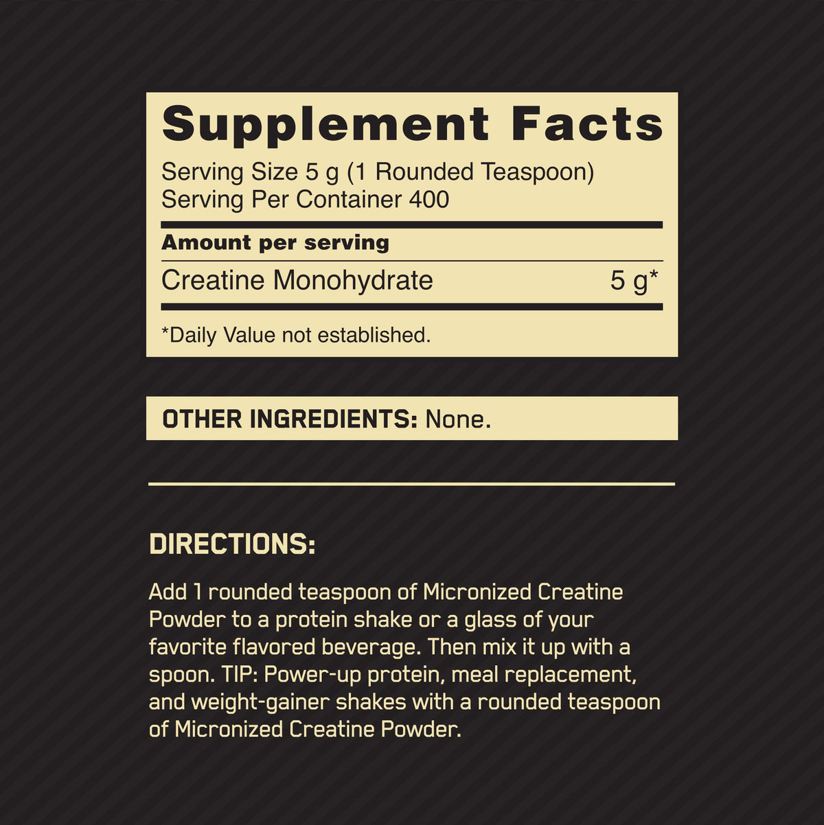 Unflavored Micronized Creatine Monohydrate Powder 400 Servings Z5777