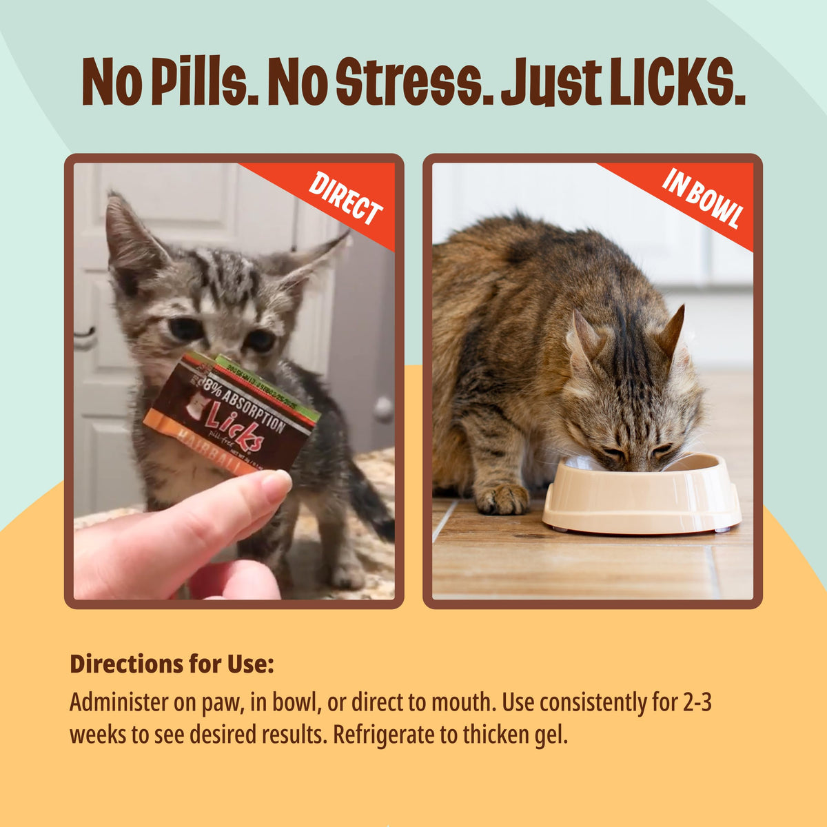 Cat Hairball Support Cod Liver Oil for Cats 30 Packets N381