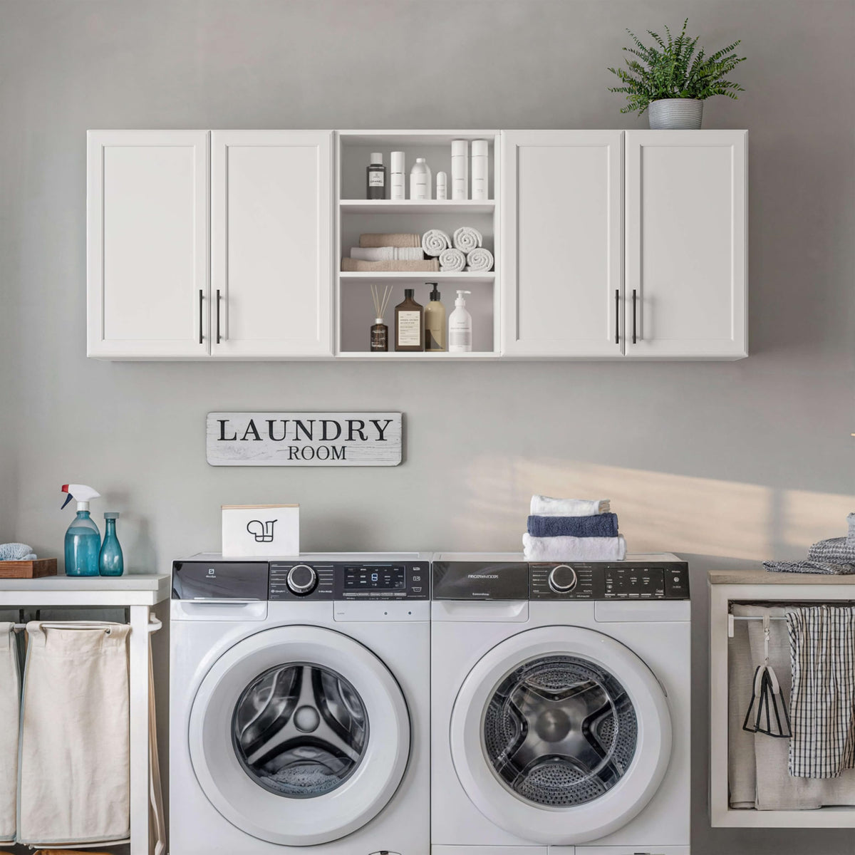White Wooden Wall Cabinet D29918
