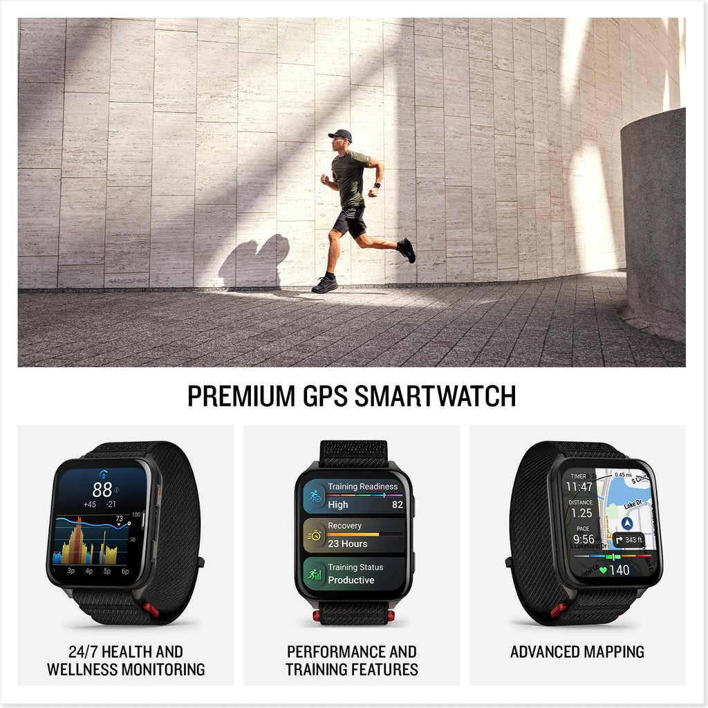 Black 51mm Smartwatch P164