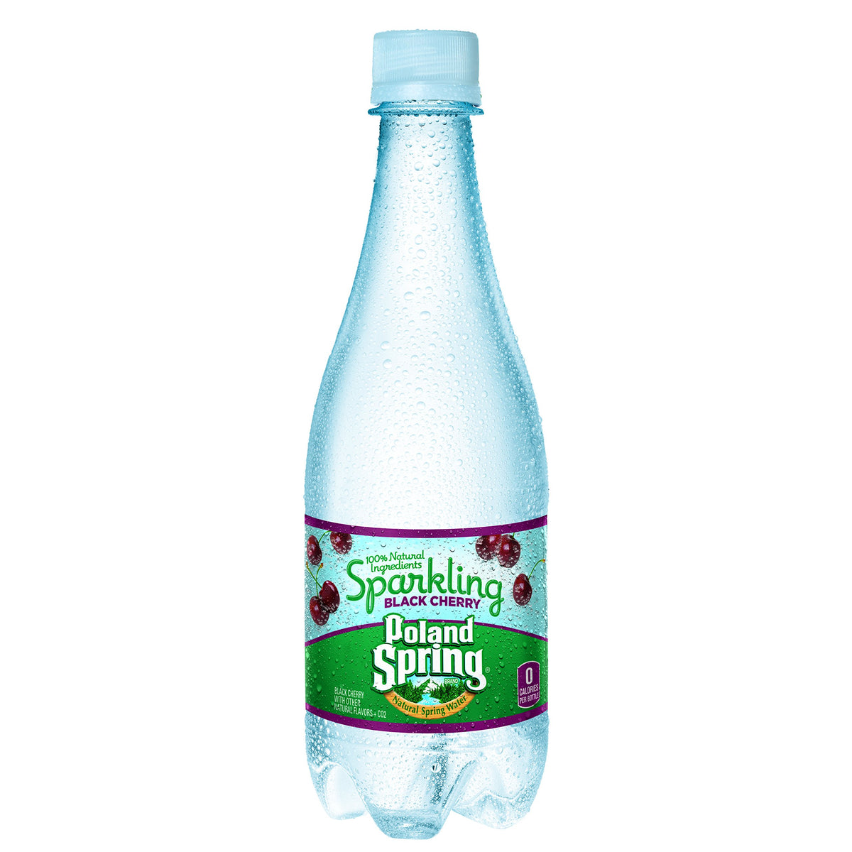 Sparkling Natural Spring Water, Black Cherry, 16.9 oz, 8 pk H516