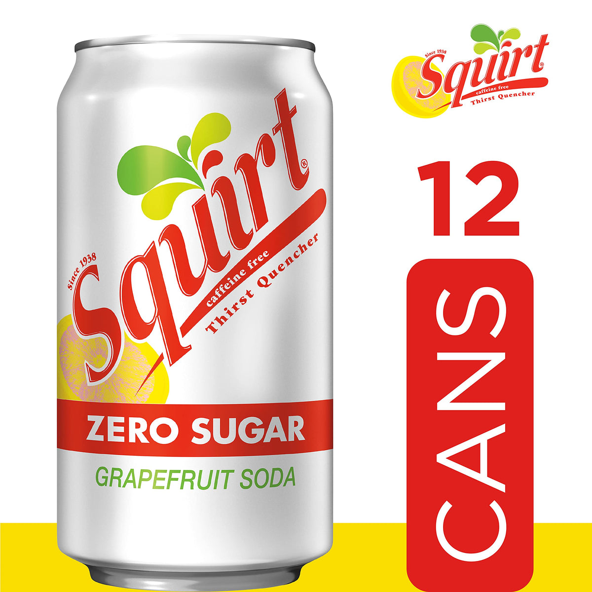 Zero Sugar Grapefruit Soda, 12 fl oz cans, 12 pack F93200