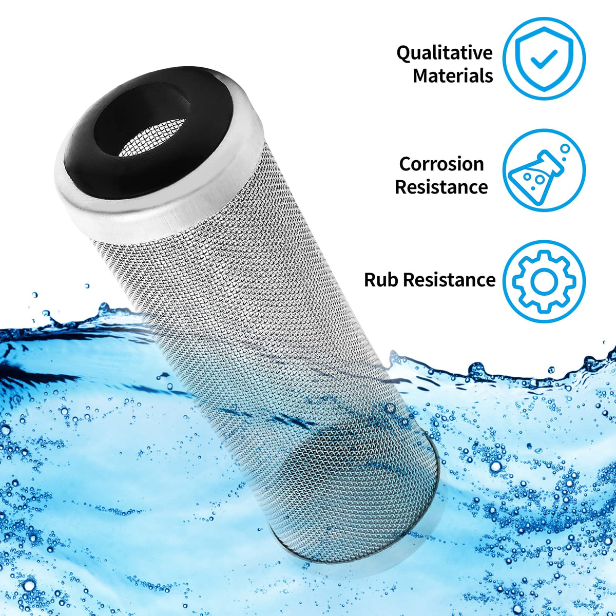 Stainless Steel Aquarium Filter Intake Cover 12mm X813632
