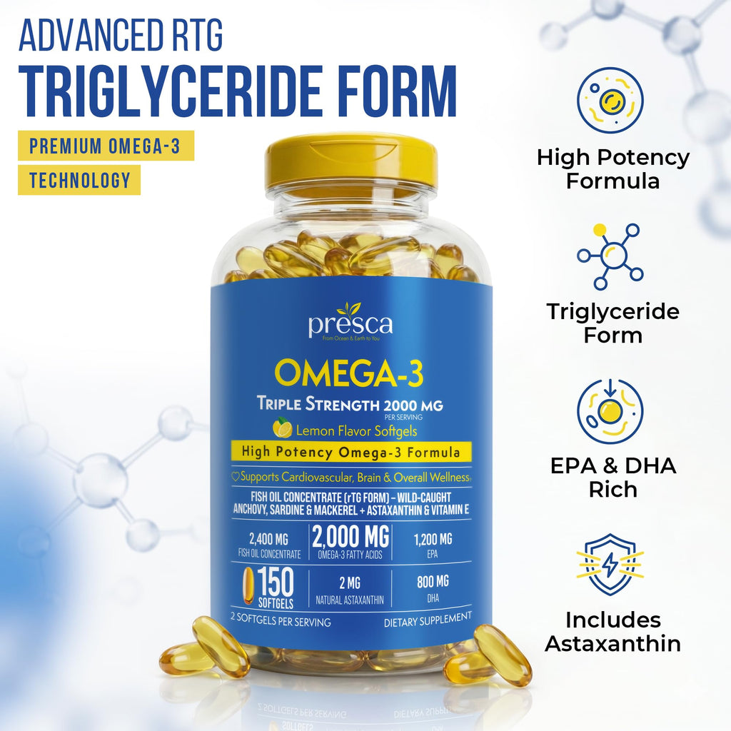 Omega 3 Fish Oil 2400mg 150 Softgels O4585