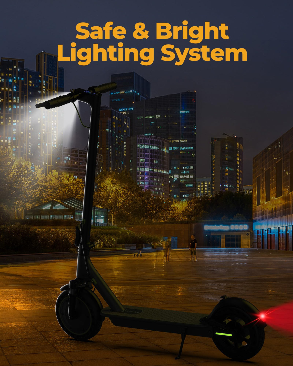 Electric Scooter with Solid Tires, Double Braking System R92033