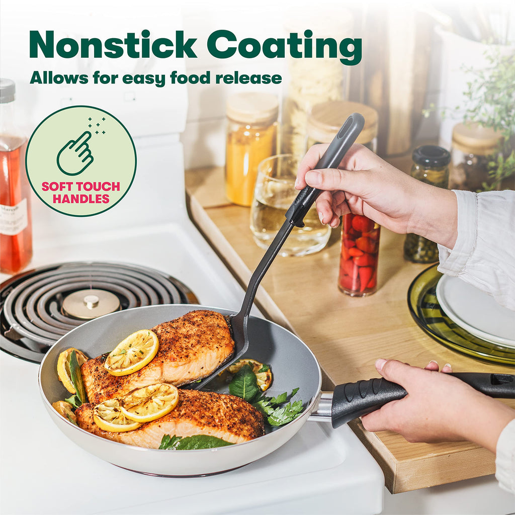 12 Piece Nonstick Red Cookware Set P65411