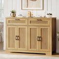 Fluted Buffet Sideboard Cabinet with Drawers L659991