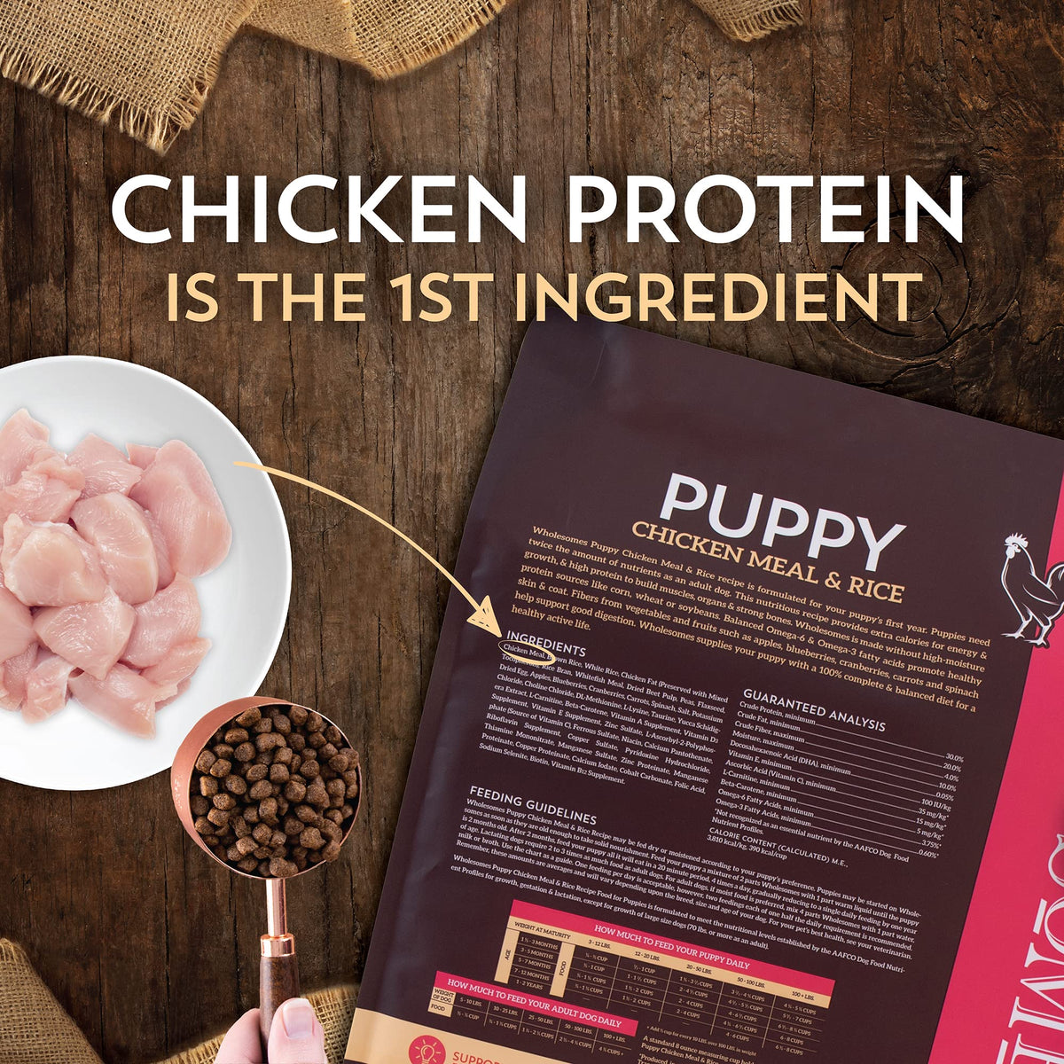 Chicken Meal & Rice Dry Puppy Food 16.5 lb C606430
